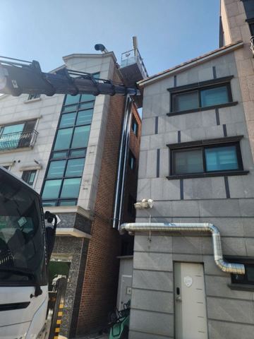 청북읍 덕트 작업 사진