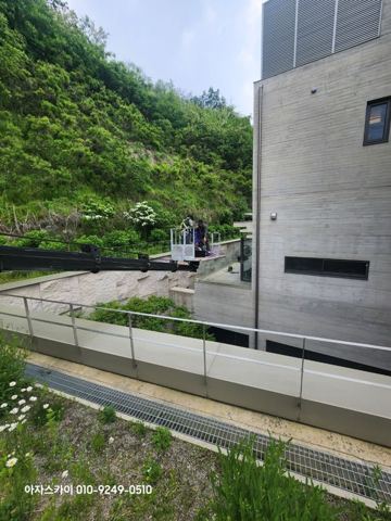 분당구 운중동 외벽물청소 작업 사진
